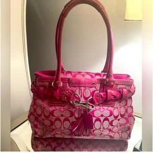 COACH signature Hampton small tote or shoulder bag